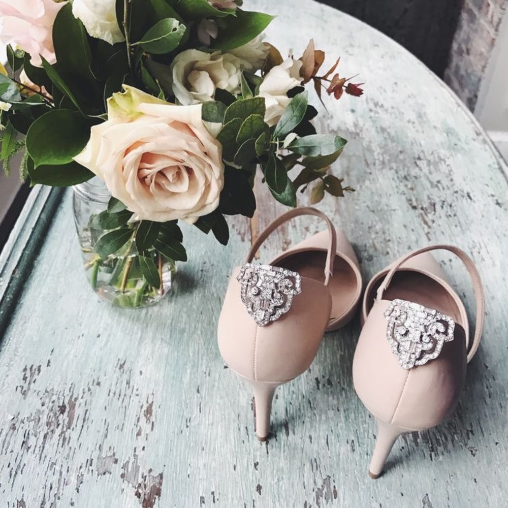 Art Deco convertible shoe clips/brooch & hair comb